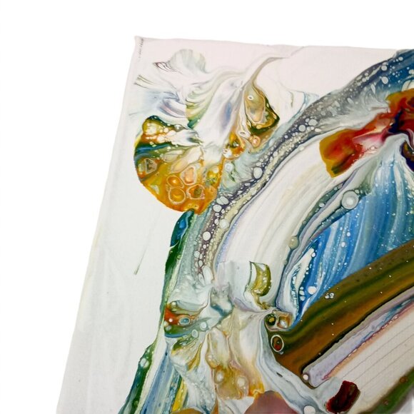 Original Abstract Acrylic Painting Title Tourist Map - Picture 5 of 9